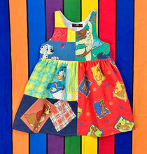Load image into Gallery viewer, Kids Patchwork Custom Dress Age 5-8
