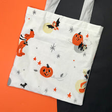 Load image into Gallery viewer, White Halloween Tote Bag
